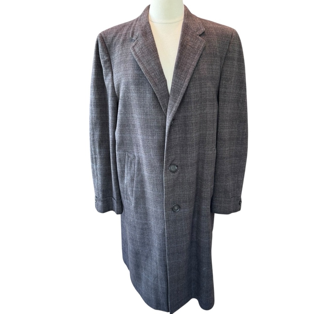 VTG 50/60s Griffon Clothes Overcoat Mens Shop SC   Tailored Winter SZ 46 READ